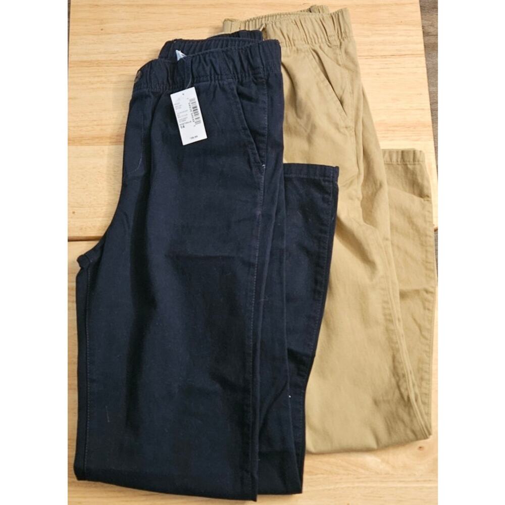 4 Pairs Children's Place Boy's Sz 14 Pull On Relaxed Straight Leg Chino Pants - Picture 3 of 9